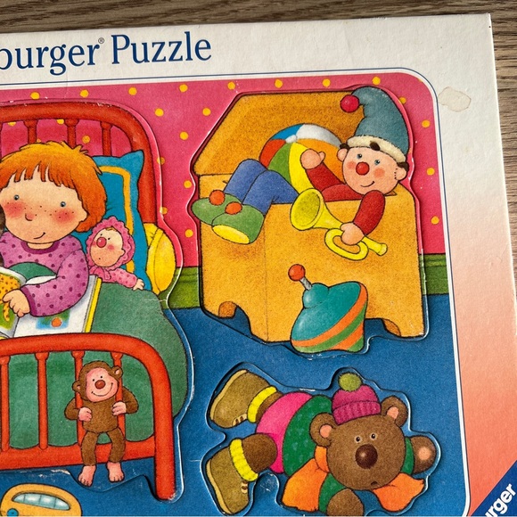 Vintage 1987 Ravensburger Puzzle In the Evening 5 pcs. made in Germany - Picture 8 of 10